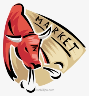 Bull Stock Market Royalty Free Vector Clip Art Illustration - Börse Clipart #2175913