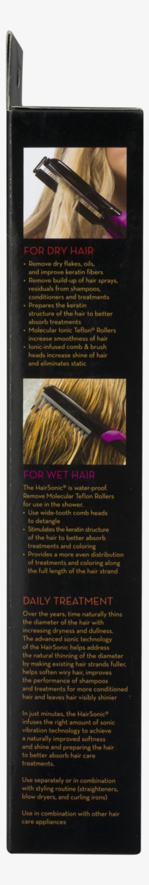 Hair Sonic Plus Ionic Infused Comb & Brush Head Attachements, - Eye Liner #2177113