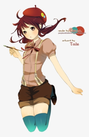 Anime Girl Artist Png #2177712