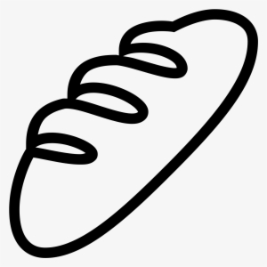Bread Clipart French Food - Bread Clipart Black And White #2177874