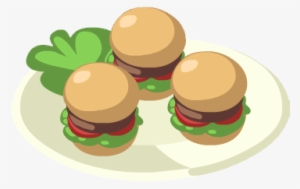 Mini Burgers - Mini Sliders Cartoon #2178091