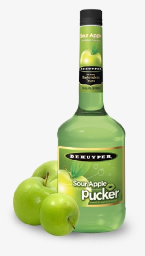 Pucker Sour Apple Schnapps Imitation Liquer - Dekuyper Sour Apple Pucker Schnapps #2178155