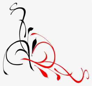 Black And Red Ivy Clip Art - Red Black Clip Art #2178841