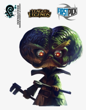 Heimerdinger Render League Of Legends By Rikkutenjouss - Camiseta Personalizada Lol Heimerdinger Invasor Marciano #2179044