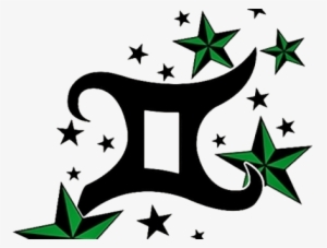 Pisces Sign With Stars Tattoo #2179169