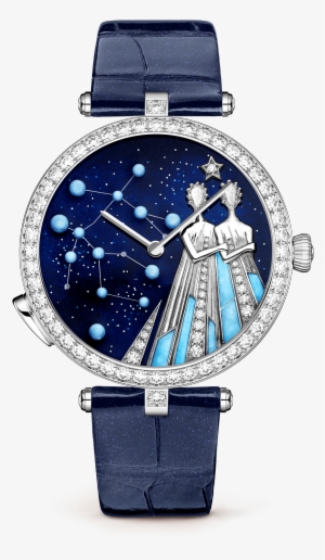 Lady Arpels Zodiac Lumineux Gemini Watch,pearly Alligator, - Longines L37164969 #2179473