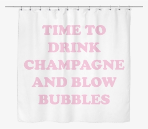 Champagne & Bubbles Shower Curtain - Breast Cancer Boo Bees #2180070