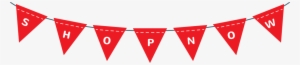 Shop Now Bunting - Clip Art Pennant Flag Banner #2181116