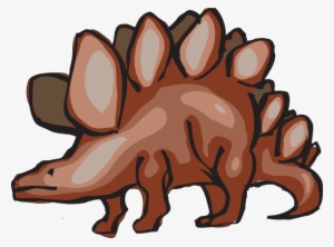 Brown And Red Stegosaurus Svg Clip Arts 600 X 444 Px #2181551