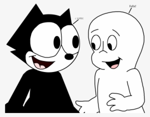 Casper Drawing Iphone - Felix The Cat And Casper #2181588