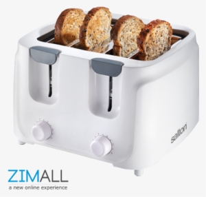 Salton White Cool Touch Four Slice Toaster - Salton Cool Touch 4 Slice White Toaster (st401) #2182363