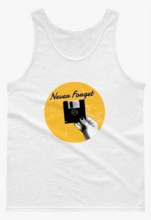 Never Forget The Floppy Disc Graphic Tank Top Floppy - Active Tank #2182364