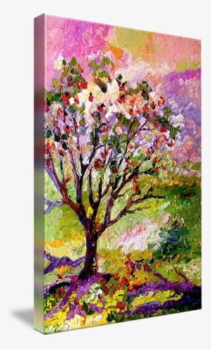 "grandmas Apple Tree Oil Painting" By Ginette Callaway - Apple Tree Oil Painting #2182638