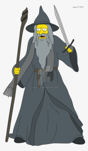 Gandalf Transparent Character Svg Royalty Free Download - Gandalf The Grey Cartoon #2182693