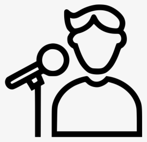 Png File - Singer Line Icon #2182950