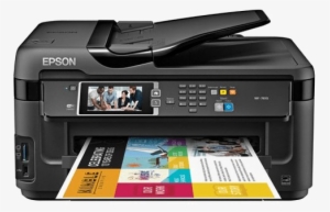 Colored Printer Png Pic - Epson Workforce 7610 #2183884