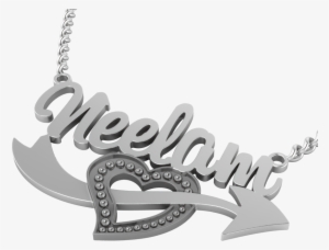 Buy Stylish Personalized 3d Name Necklace With Cupid - Necklace #2184169