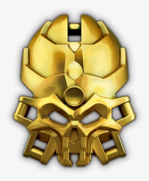 Golden Mask Of The Skull Spiders - Lego Bionicle Mask Of Skull Spiders #2184598