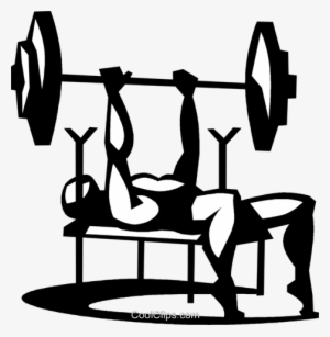 Man Doing The Bench Press Exercise - Bench Press Clip Art #2185164