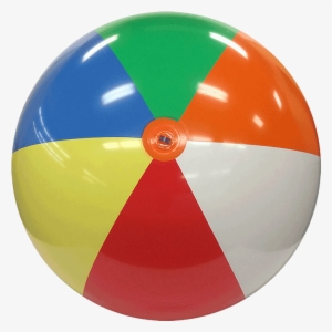 8 Ft Deflated Size Multicolor Beach Ball - Beach Ball Transparent Png #2185343