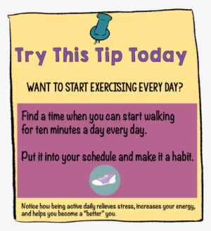 Try This Tip Today Exercise Every Day - Healthy Weekends Tip #2185474