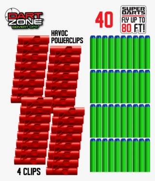 Dart Zone® Havoc Ammo Powerclip And Dart Refill Pack - Dart Zone Havoc #2186202