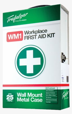 Trafalgar Workplace First Aid Kit Wall Mount - Trafalgar Wm1 Workplace Metal Case Wall Mount #2186248