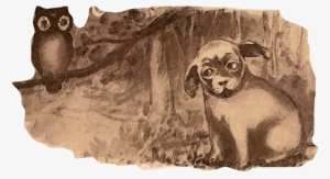 But Yes, I Can Be Fearless For A Minute, But That Would - Hund Und Eule Karte #2186494