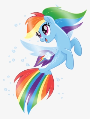 Pony Clipart Rainbow Dash - Sea Pony Rainbow Dash #2187164