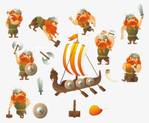 Cartoon Vikings Vector - Cartoon #2187165