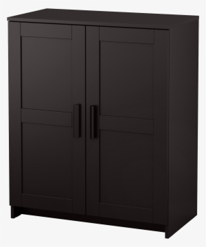 Cabinet Png Transparent Image - Brimnes Cabinet With Doors Black #2187715