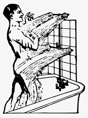 This Free Icons Png Design Of Man In Shower #2188309