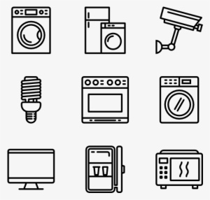 Household Appliances - School Icons Vector Png #2188333