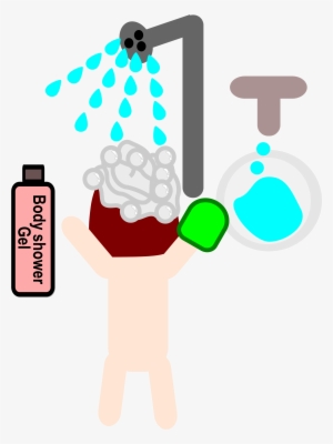 This Free Icons Png Design Of A Girl Takes A Shower #2188430