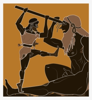 Cyclops And Odysseus Vase Painting - Odysseus And Cyclops #2188478