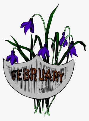 Illustrated Months Graphic Transparent Library - February #2189726