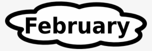 Black And White Letters Format Free Cliparting - February Clip Art Black And White #2189801