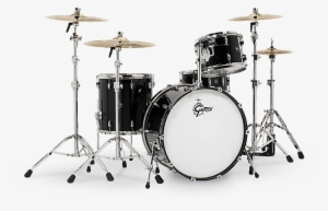 Gretsch Renown Rn2 E8246 Pb Piano Black 4pc Drum Kit - Gretsch Renown Piano Black 24 #2191398