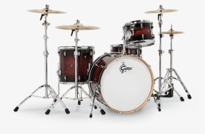 Gretsch Renown Rn2 E8246 Cb Cherry Burst 4pc Drum Kit - Gretsch Renown Piano Black 24 #2191771