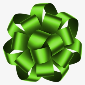 Green Deco Bow Transparent Png Clip Art Image - Marcos Con Forma De Cinta Roja #2192381