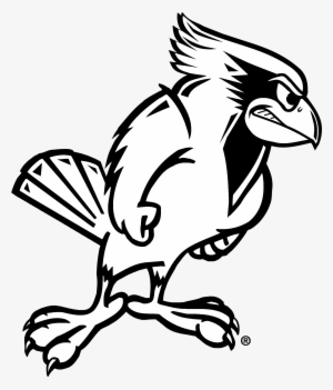 Illinois State Redbird Logo Black And White - Illinois State Redbirds #2192487