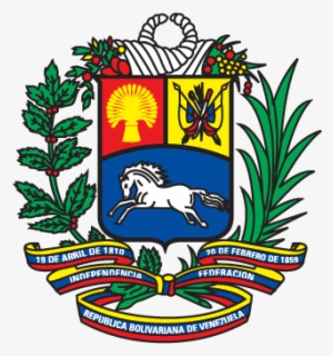 The Red Is Said To Represent Courage, Or Possibly Spain - Escudo De Venezuela 2018 #2192659