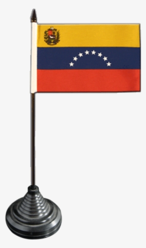 Venezuela 8 Stars With Coat Of Arms Table Flag - Flag #2192685