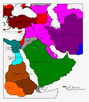 Middle East After Qallu Collapse - Asia Map Wiki Countries #2192780