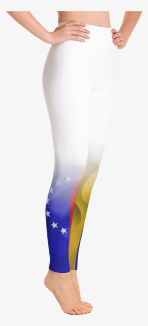 Women's White "organic Venezuela Flag" - Yoga Pants #2193008