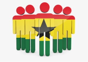 Illustration Of Flag Of Ghana - South African People Png #2193103