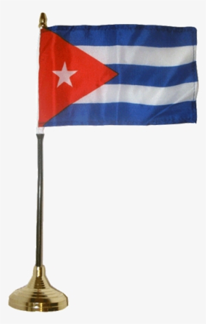 Print Page - Usep Cuba Cuban Flag 4"x6" Desk Set Gold Base #2193507