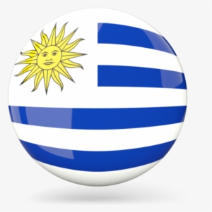 Illustration Of Flag Of Uruguay - Uruguay Flag Icon Png #2193773