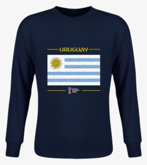 Uruguay 2018 Fifa World Cup Russia™ Flag Youth Long - Shirt #2194030