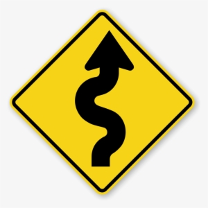 Narrow Road Signs - Winding Road Sign #2194096